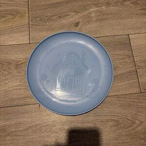 Hallmark Light Blue Winter Scene Plate